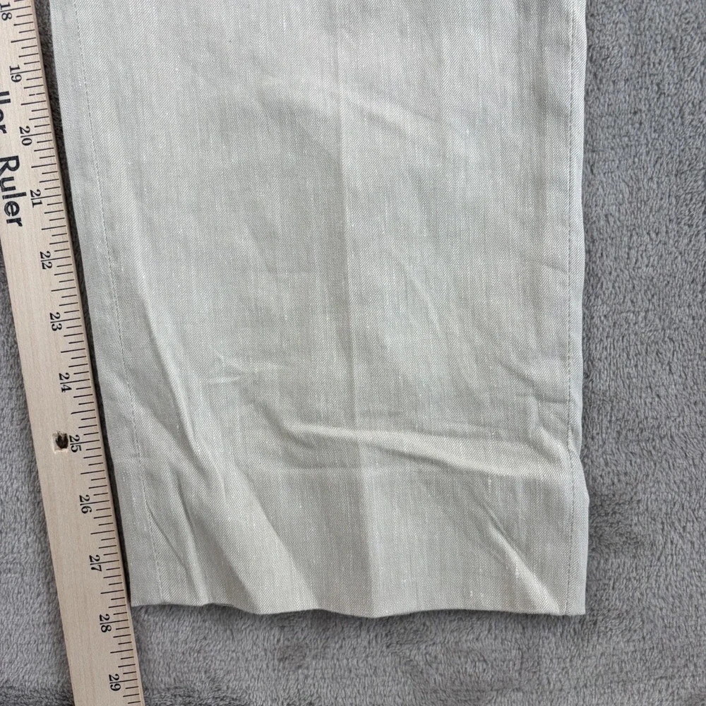 John‎ Varvatos Mercer Slim Fit Pants in Beige Italian Linen Blend Men 36x28 $598